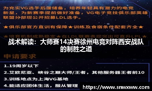 战术解读：大师赛14决赛徐州电竞对阵西安战队的制胜之道